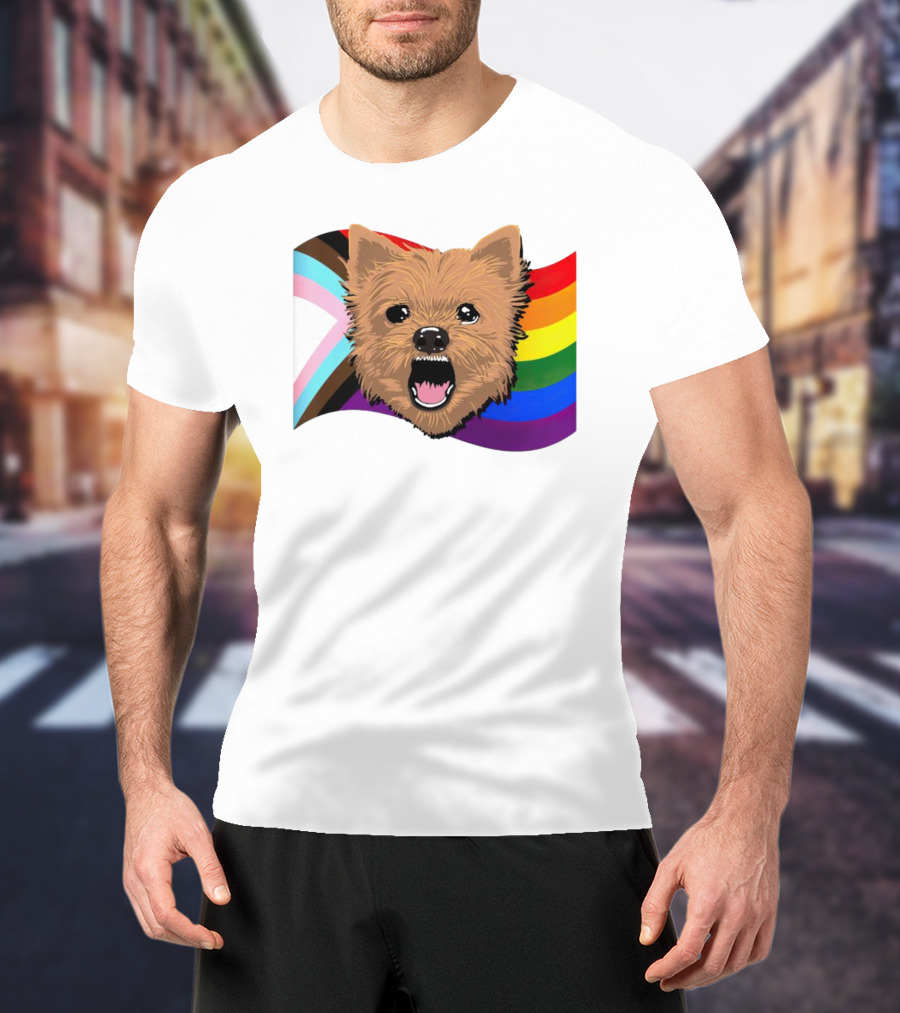 Dog MarcoMania Norwich Havok Pride Rainbow Flag T-Shirt