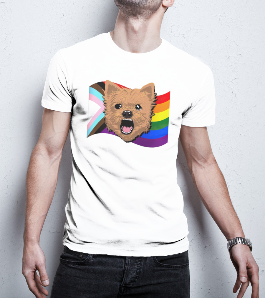 Dog MarcoMania Norwich Havok Pride Rainbow Flag T-Shirt