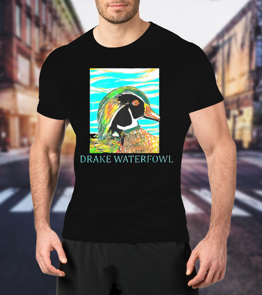 Drake Waterfowl Duck Colorful Abstract T-Shirt