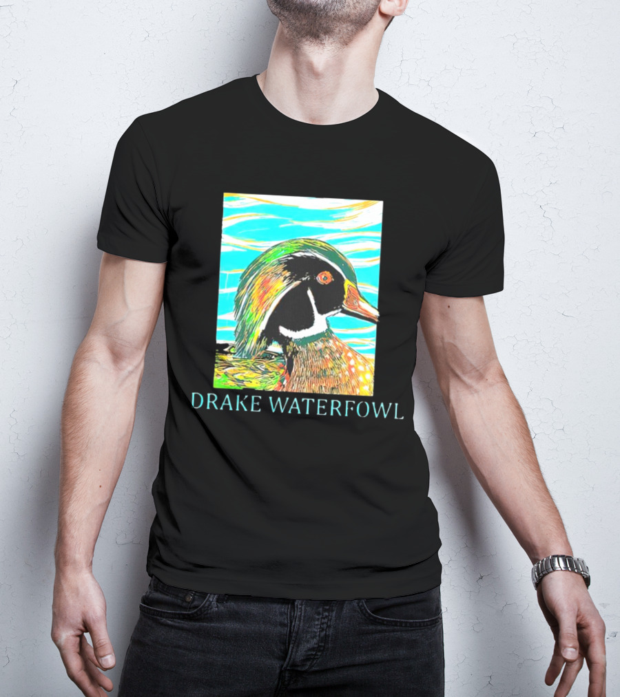 Drake Waterfowl Duck Colorful Abstract T-Shirt