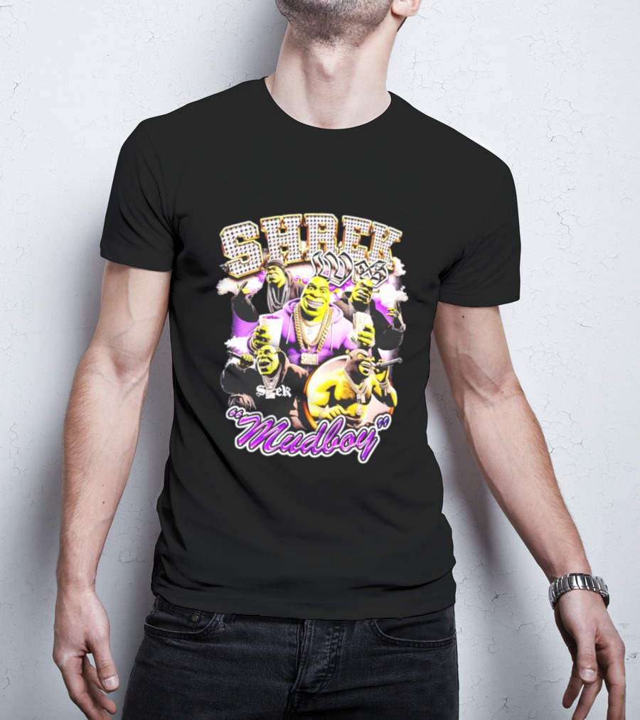 Shrek Wes Mudboy Pop Culture Mashup 90s T-Shirt