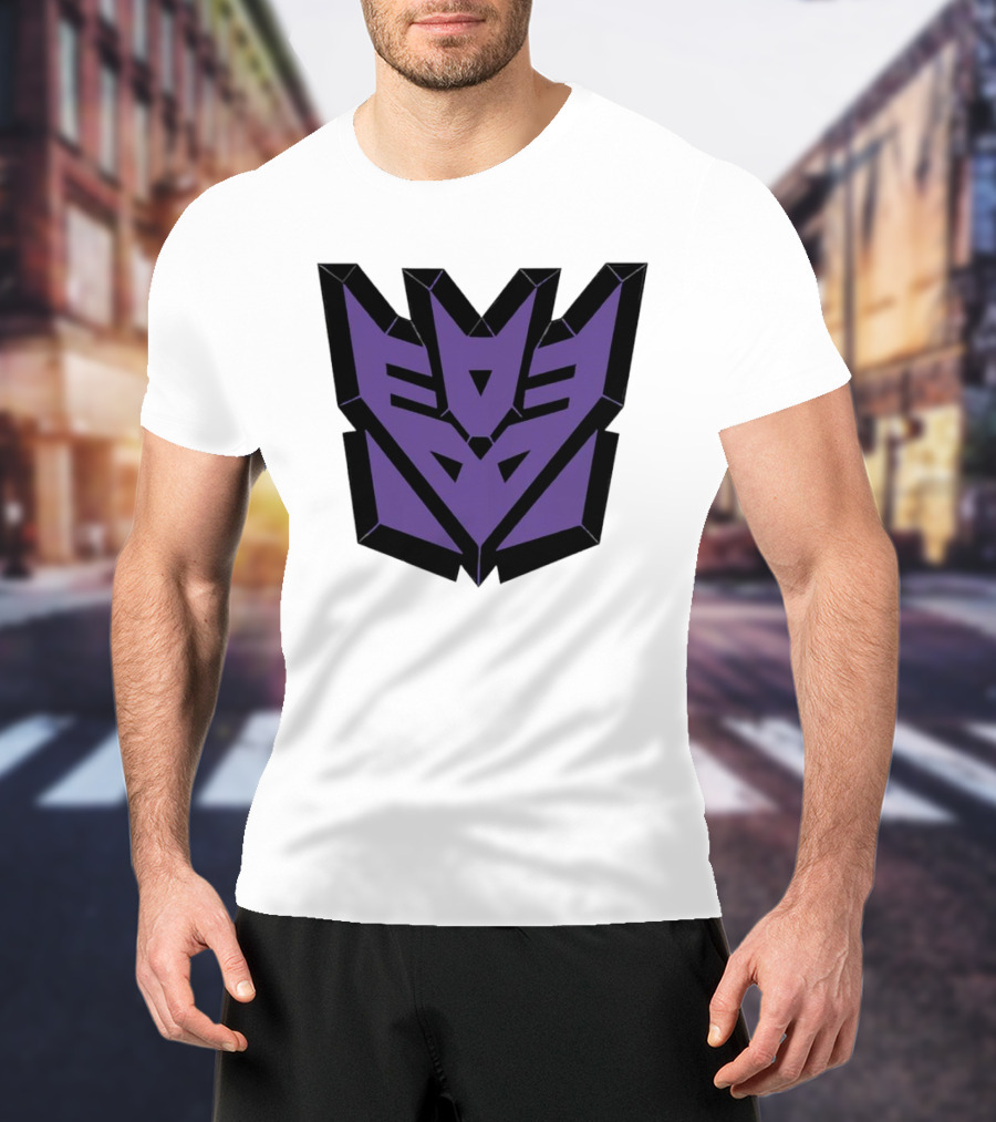 Decepticons Transformers Purple Emblem Ringer T-Shirt