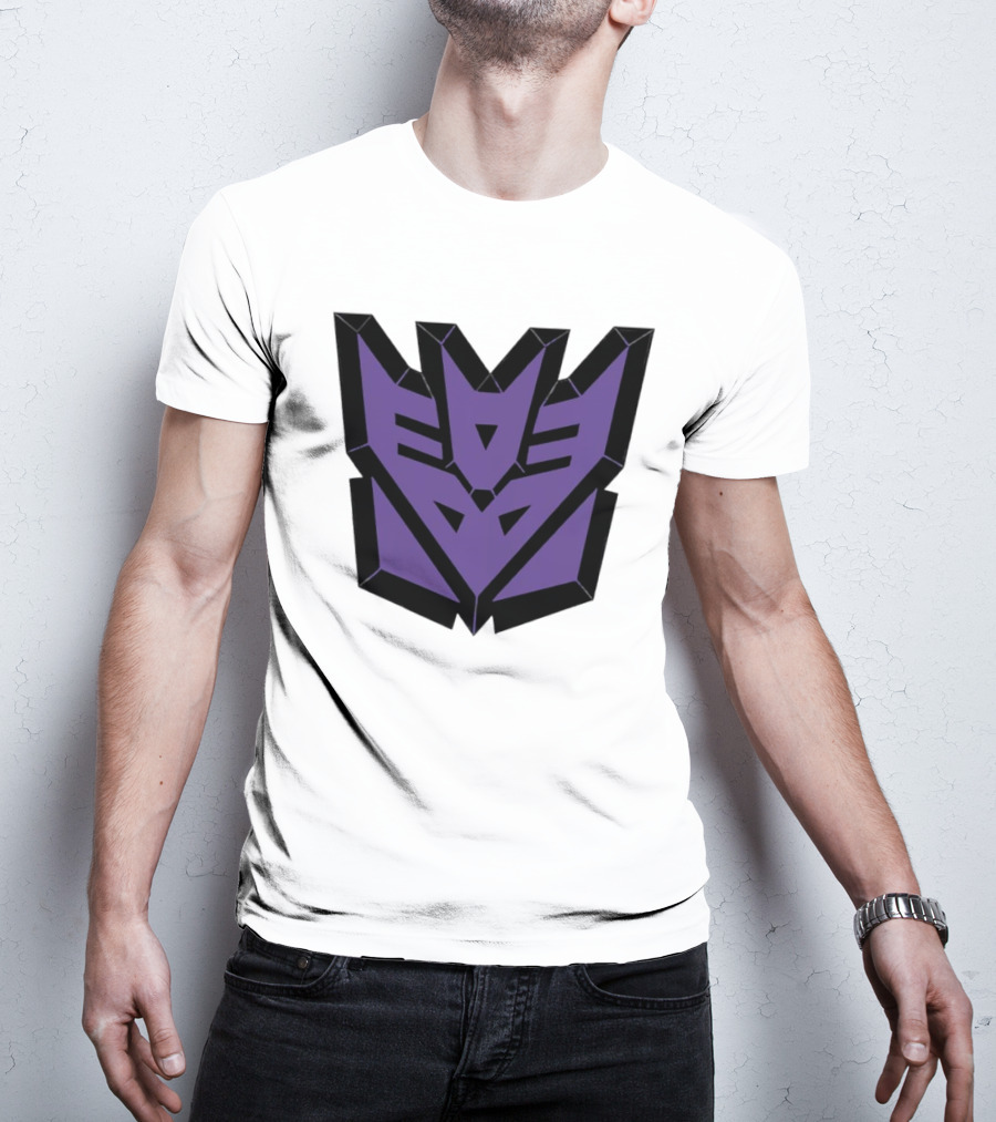 Decepticons Transformers Purple Emblem Ringer T-Shirt