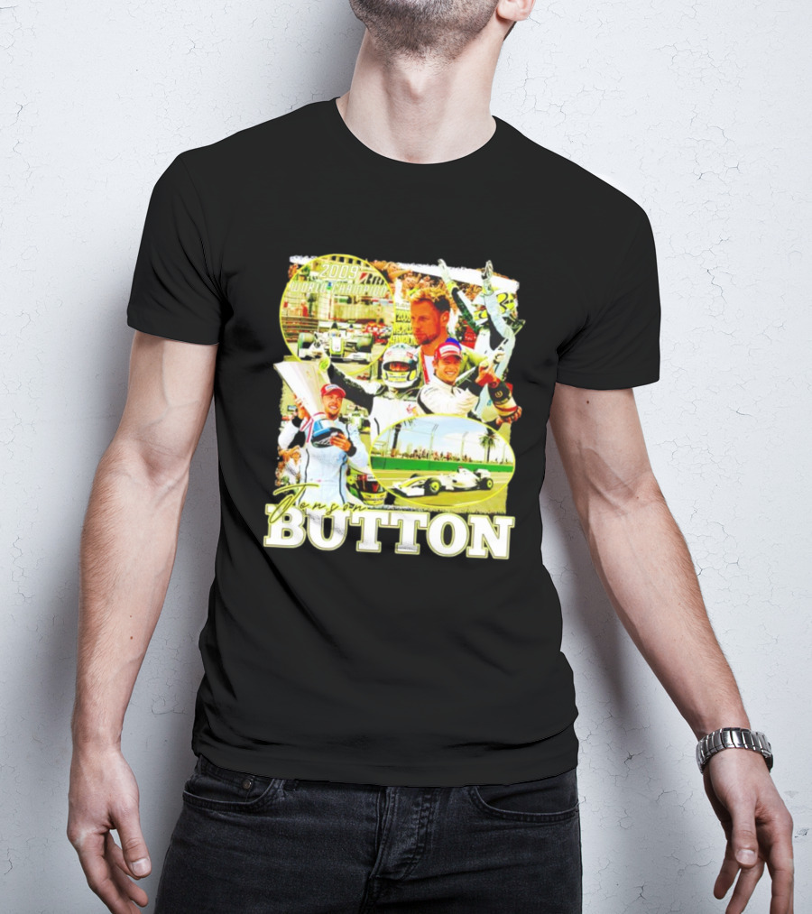 Jenson Button 2009 World Champion Brawn GP Legend T-Shirt