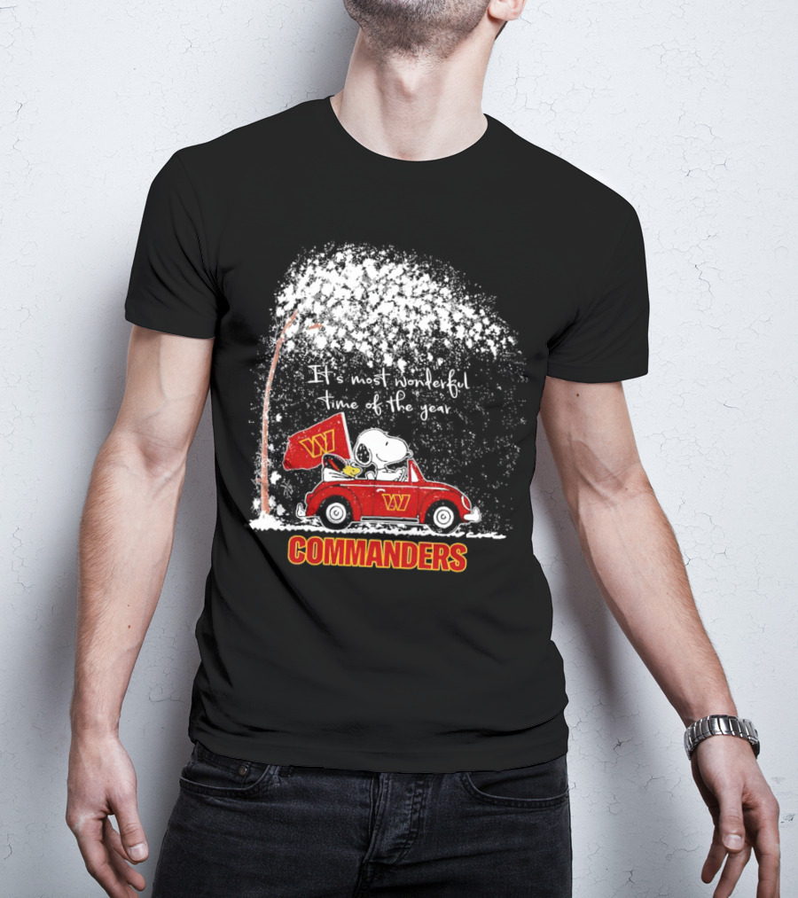 Snoopy And Woodstock Commanders Winter Wonderful Time Of The Year T-Shirt