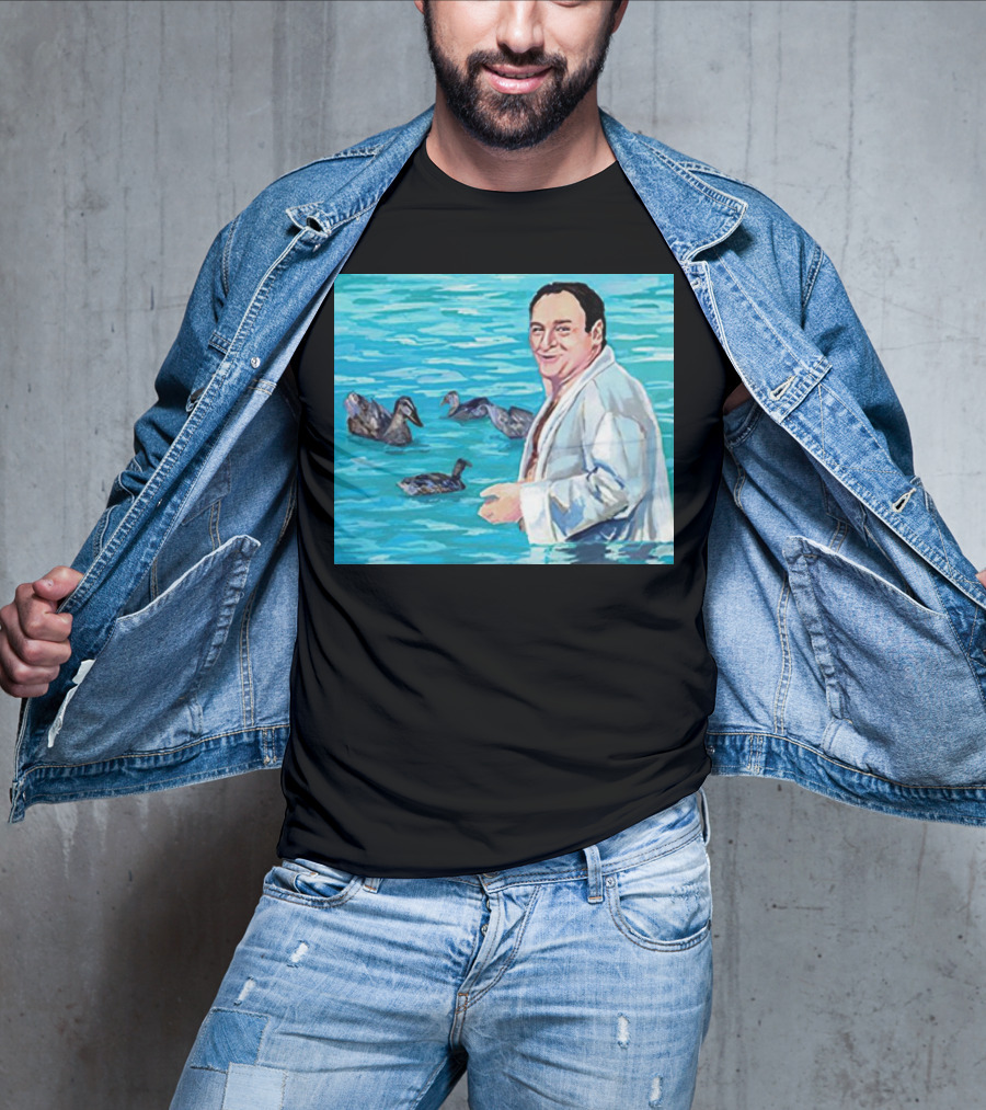 The Sopranos Tony Soprano Ducks Pool Scene Fan T-Shirt