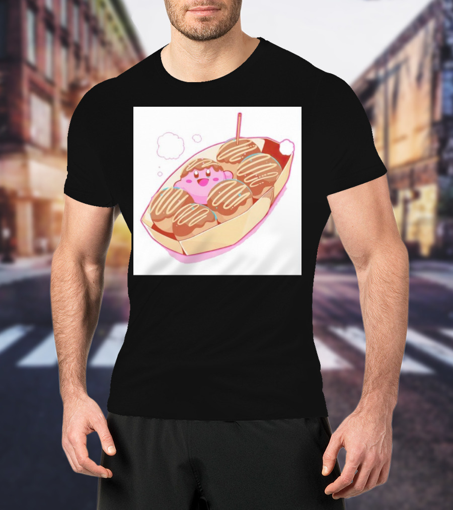 Kirby Takoyaki Pink Treat Trend T-Shirt
