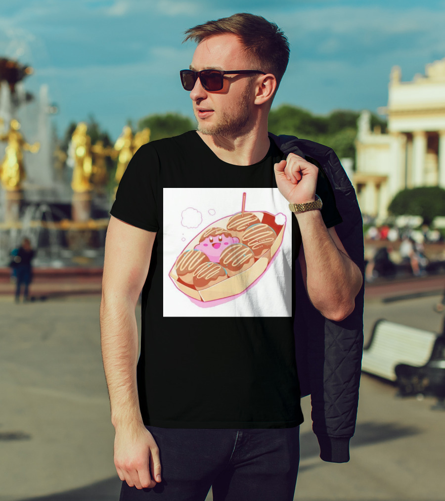 Kirby Takoyaki Pink Treat Trend T-Shirt