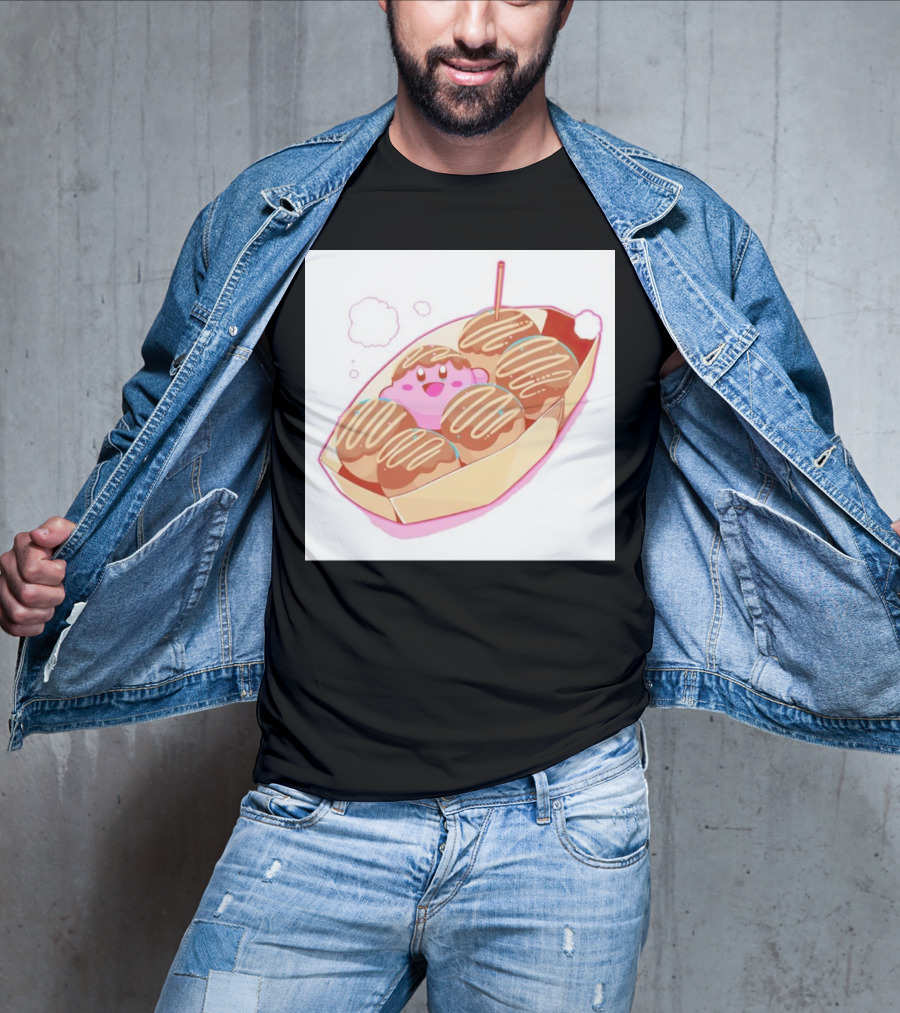 Kirby Takoyaki Pink Treat Trend T-Shirt