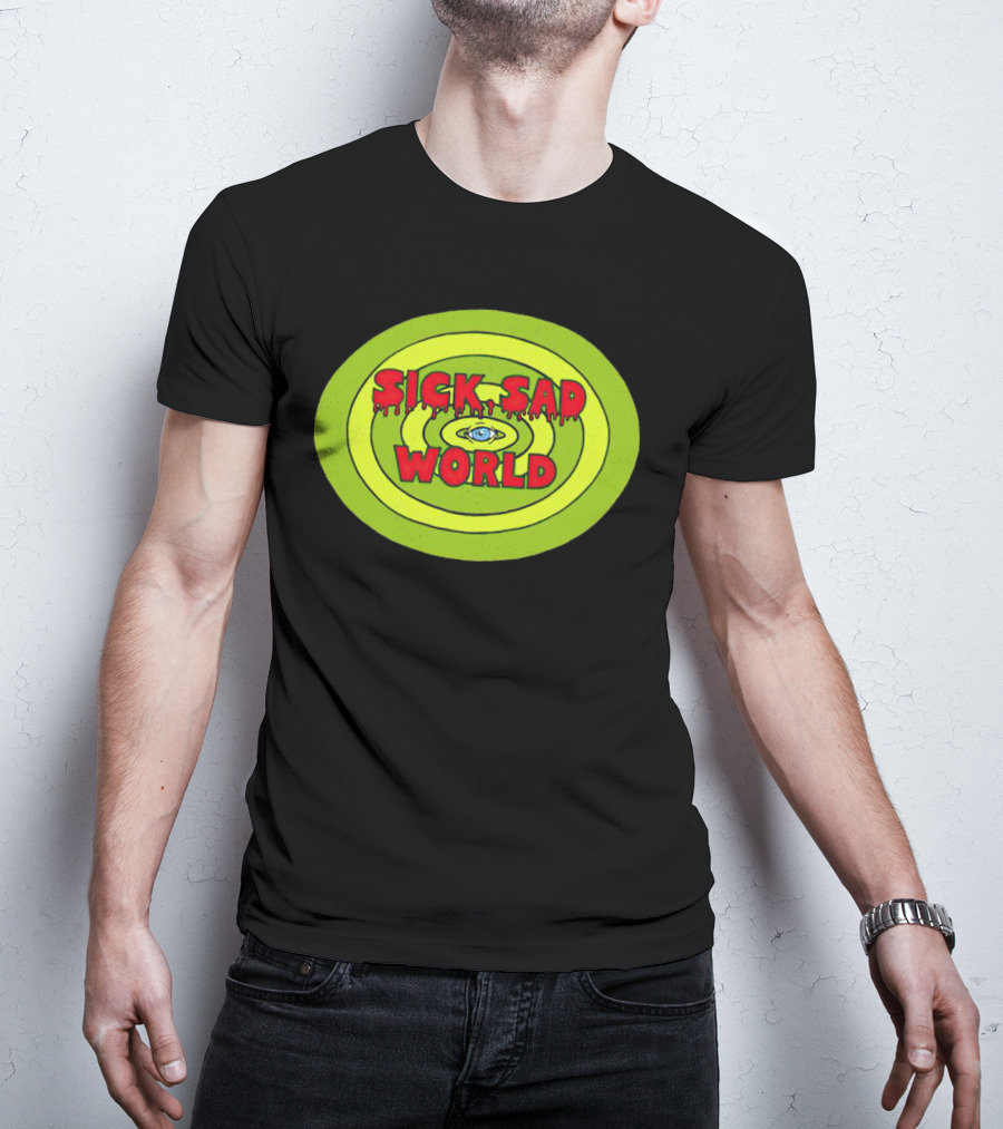 Sick Sad World Eye Concentric Circles Logo From Daria T-Shirt