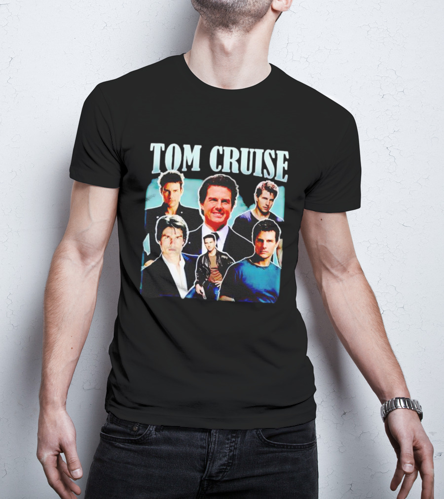 Tom Cruise Iconic Picture Collage Collection T-Shirt