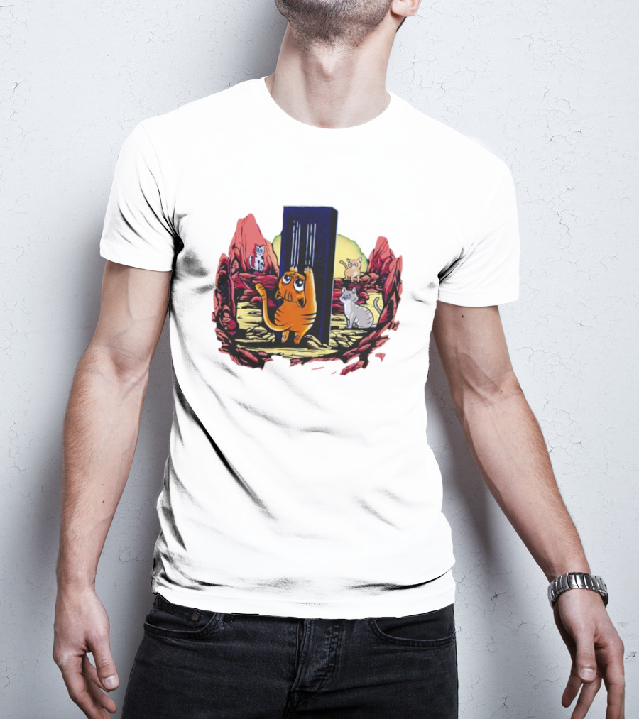 Trending Cat Odyssey Monolith Adventure T-Shirt