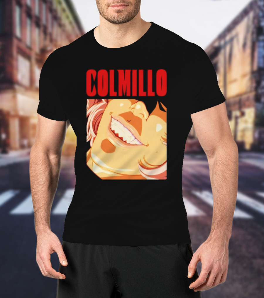 Trending Colmillo Anime Style Art Grinning Expression T-Shirt
