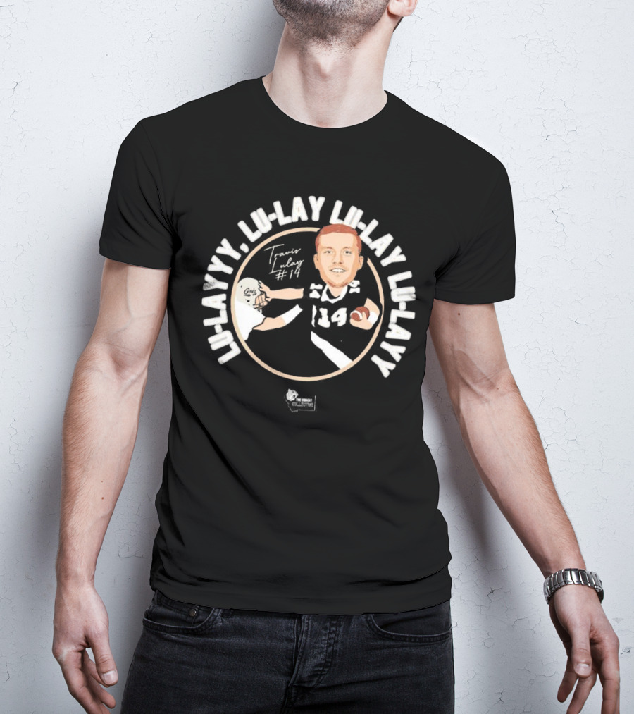Travis Lulay Lu-Layyy Griz #14 Caricature Signature Lu-Lay Lu-Layyy Griz Fan Club Collection T-Shirt