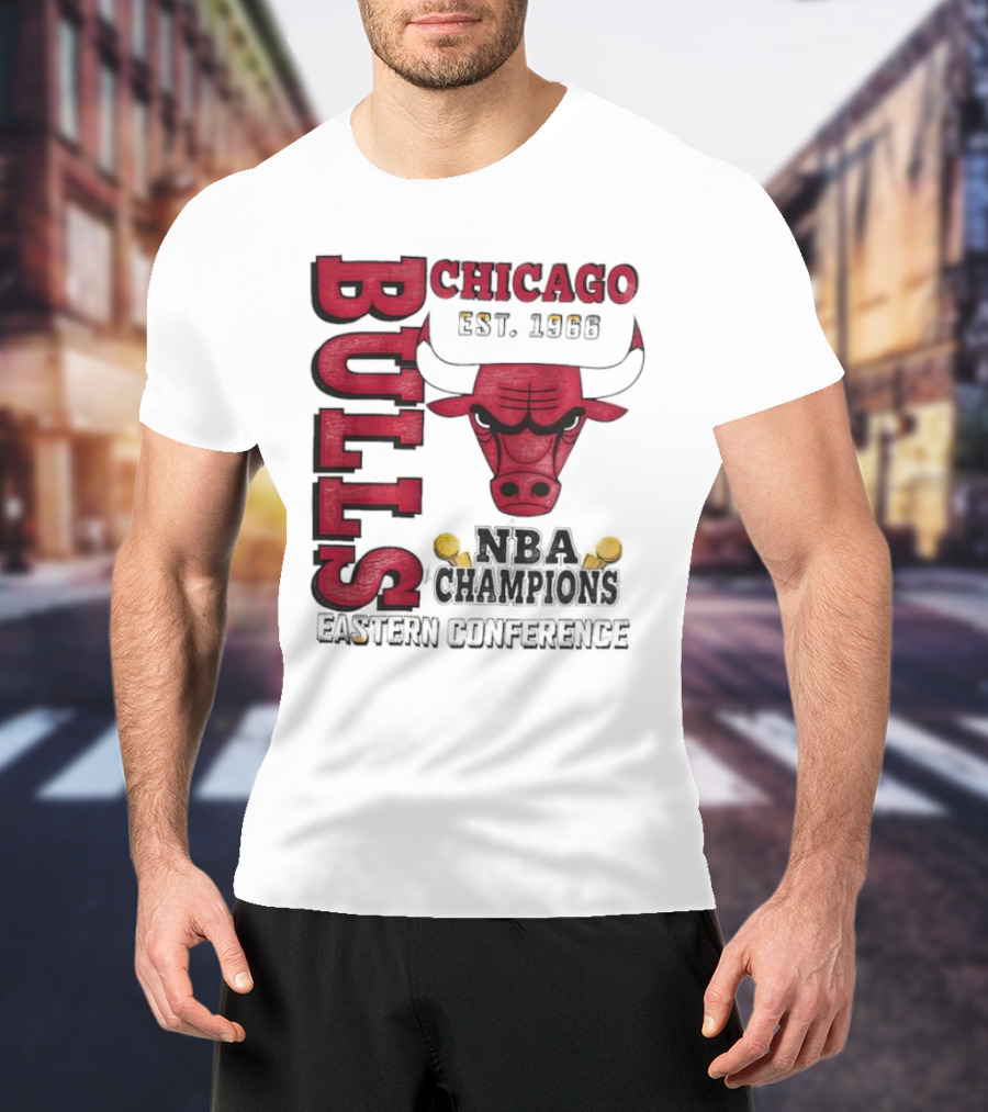 Chicago Bulls NBA Champions Eastern Conference Bull T-Shirt