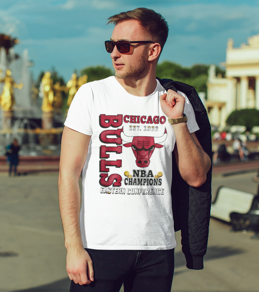 Chicago Bulls NBA Champions Eastern Conference Bull T-Shirt