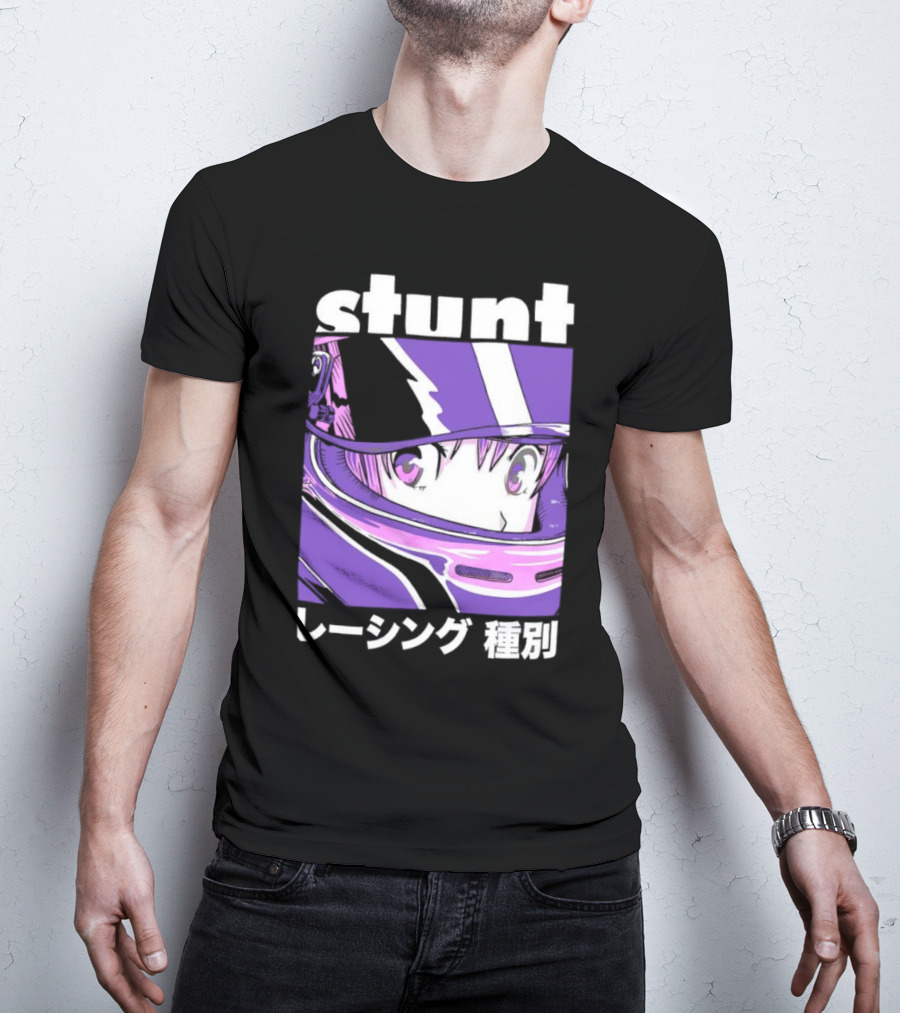 Stunt Anime Style Racing Helmet T-Shirt