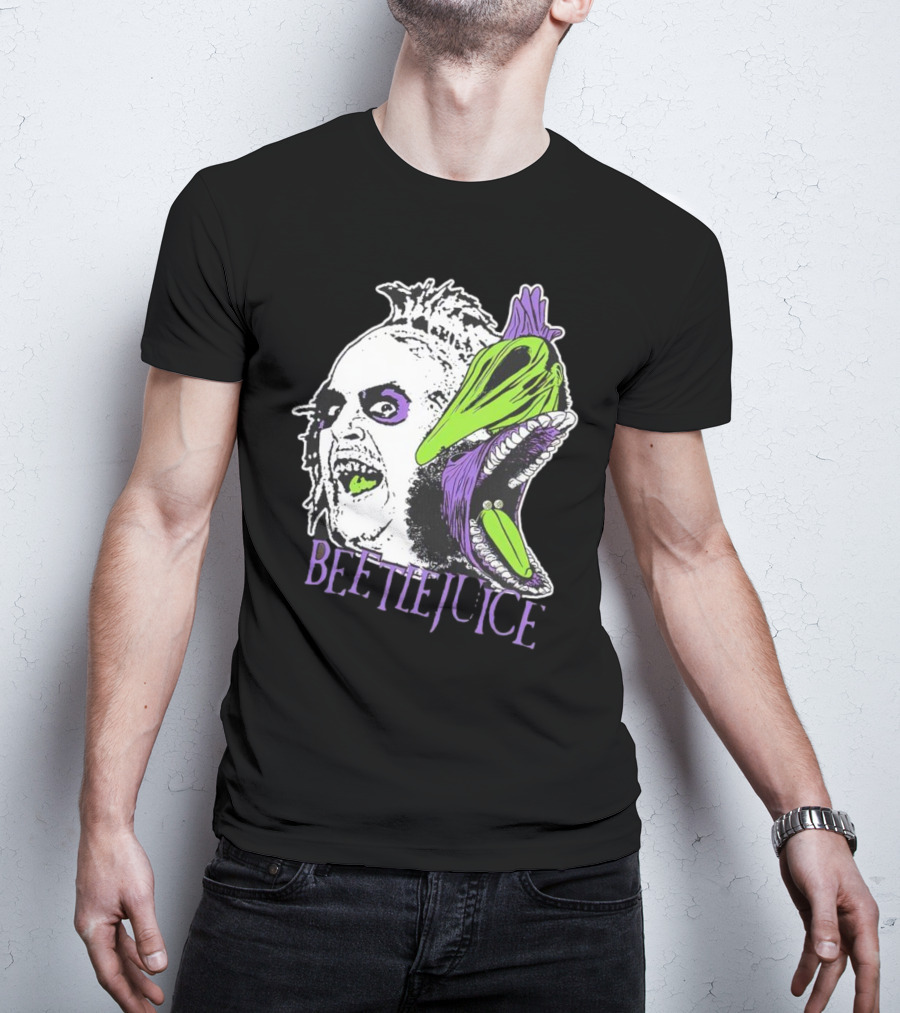 Beetlejuice Halloween Creature Mashup With Alligator Head T-Shirt