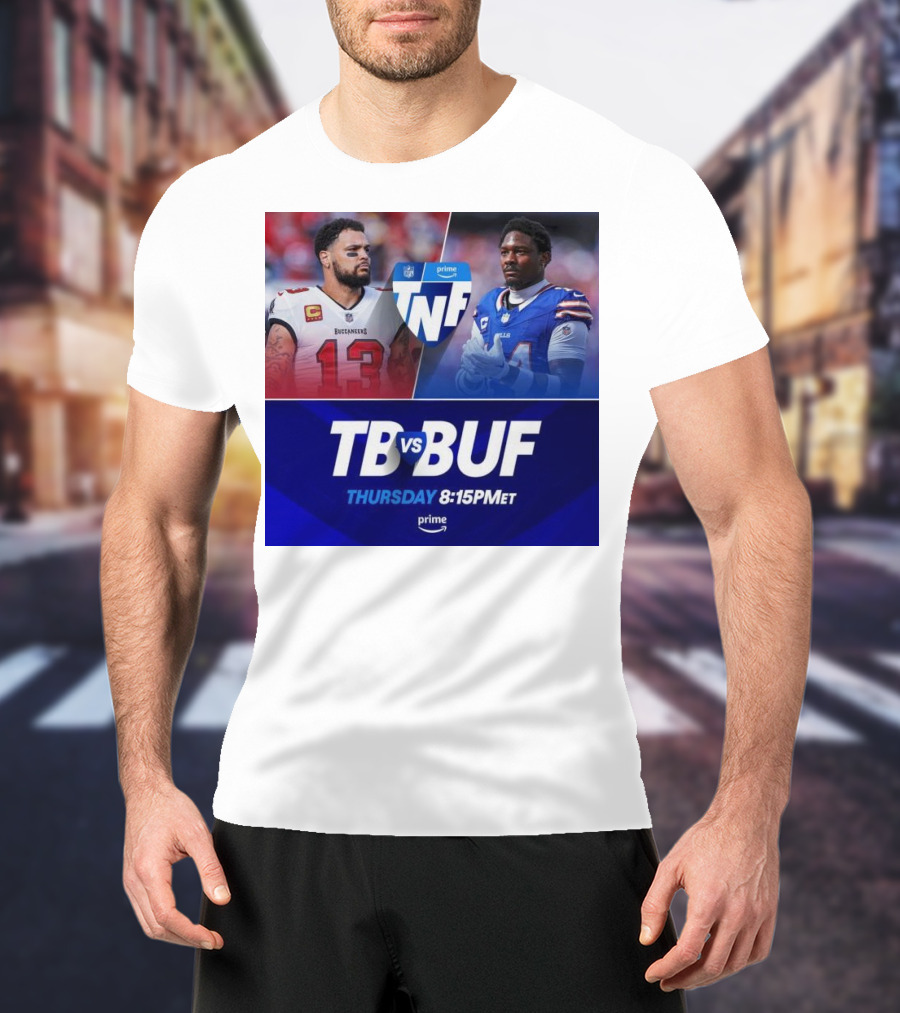 Mike Evans Tampa Bay Vs Stefon Diggs Buffalo Bills TNF Thursday Prime 8:15PM ET T-Shirt