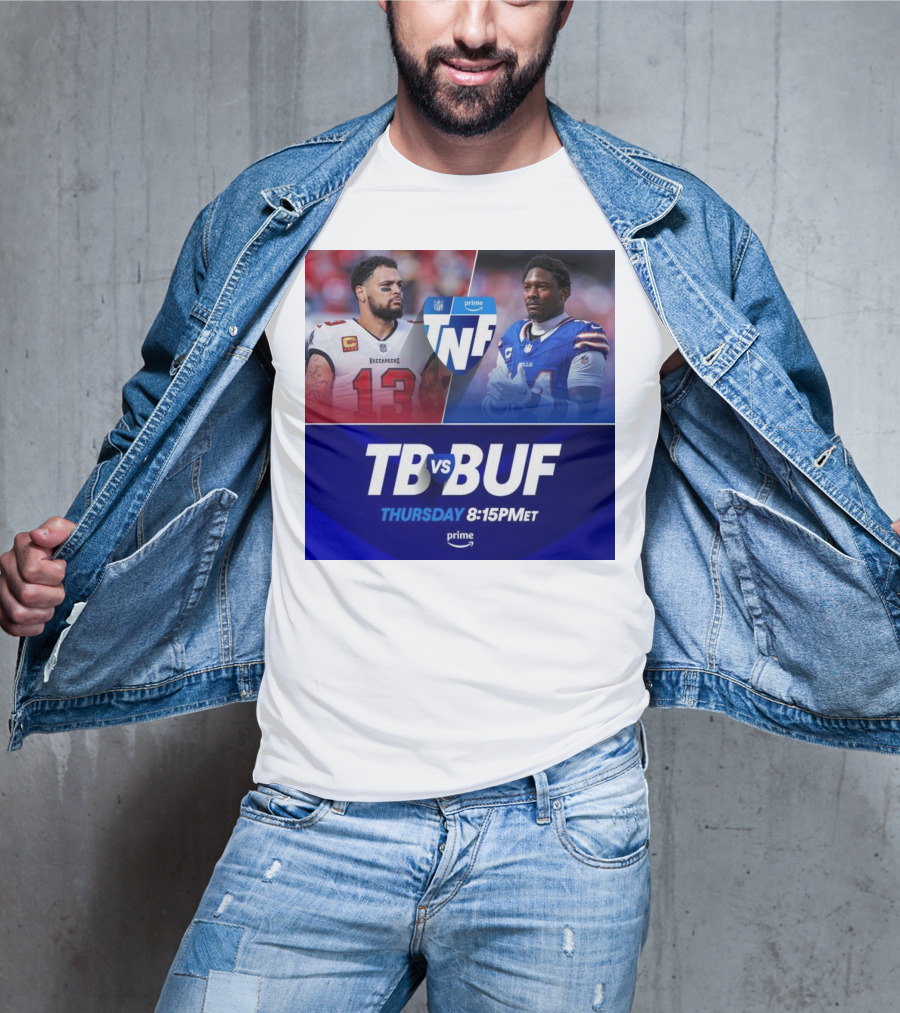 Mike Evans Tampa Bay Vs Stefon Diggs Buffalo Bills TNF Thursday Prime 8:15PM ET T-Shirt