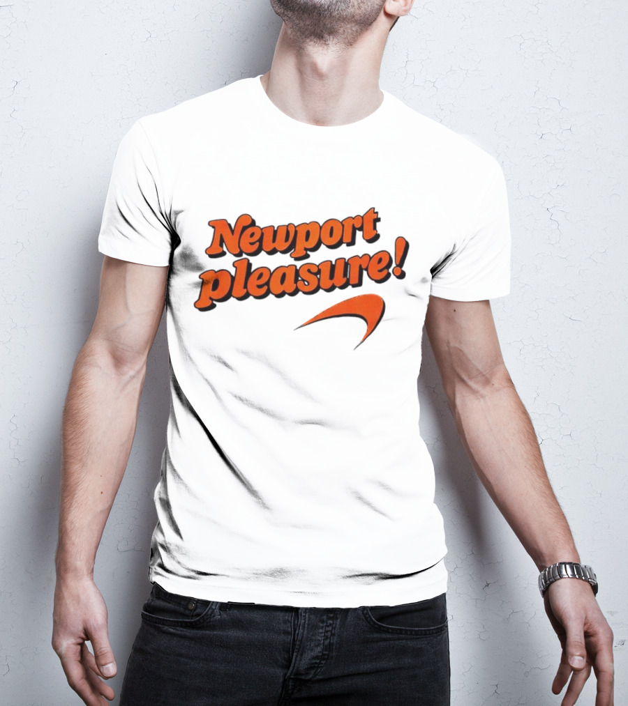 Newport Pleasure Iconic Orange Curve T-Shirt