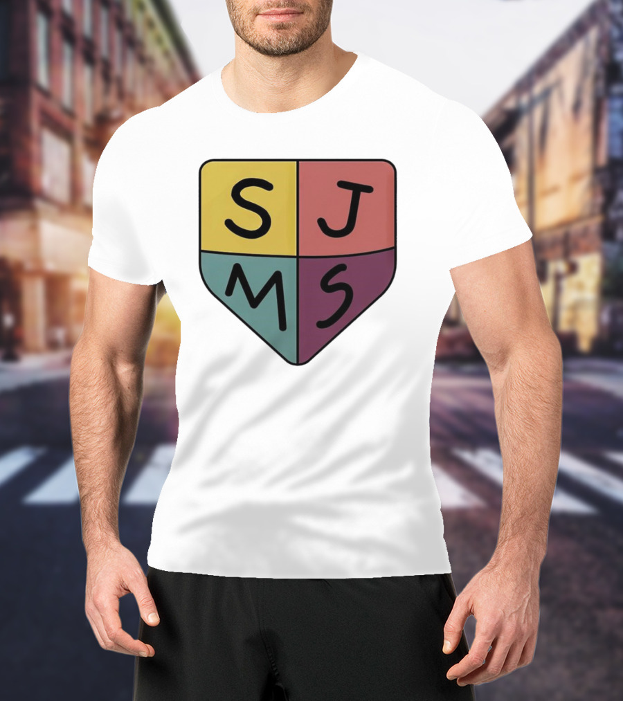 Saint James Middle School SJMS Shield Emblem T-Shirt