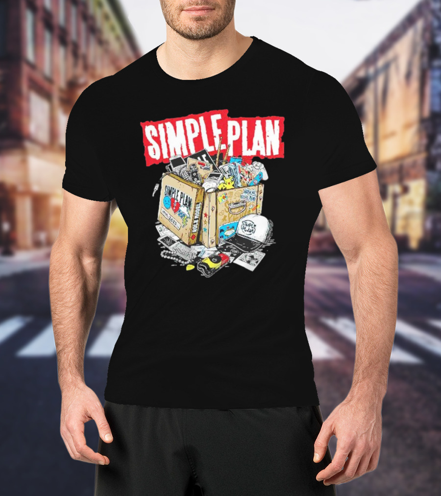 SIMPLE PLAN Souvenir Box Full Of Memories And Cool Stuff T-Shirt