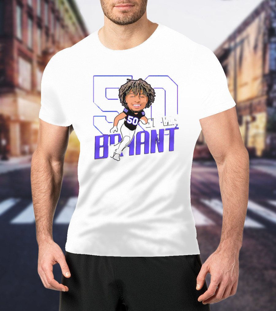 Support Weber State Defensive Lineman 50 Steven Bryant T-Shirt