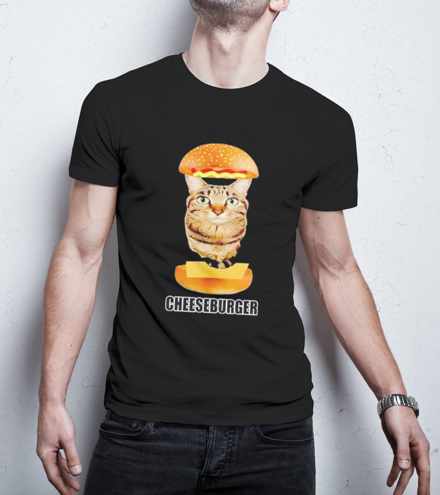 Cat Inside Cheeseburger Delight T-Shirt