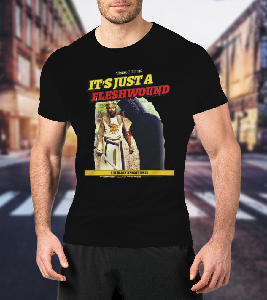 It's Just A Flesh Wound The Black Knight Rises Monty Python T-Shirt