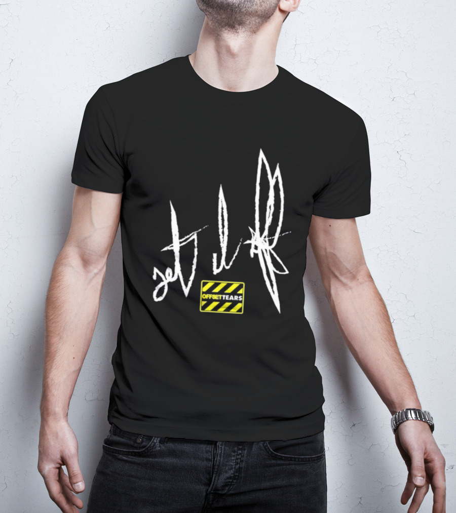 OFFSET TEARS 4 Caution Tape Signature T-Shirt