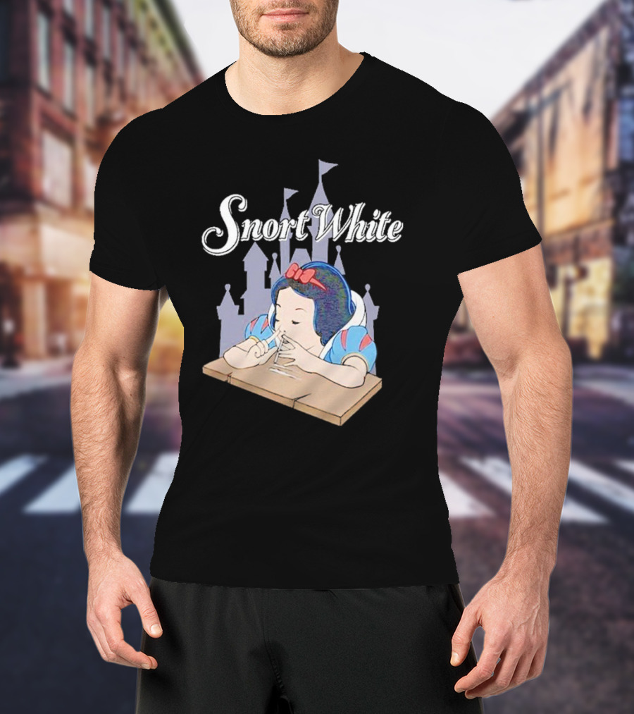 Snort White Castle Background Unethical Threads T-Shirt