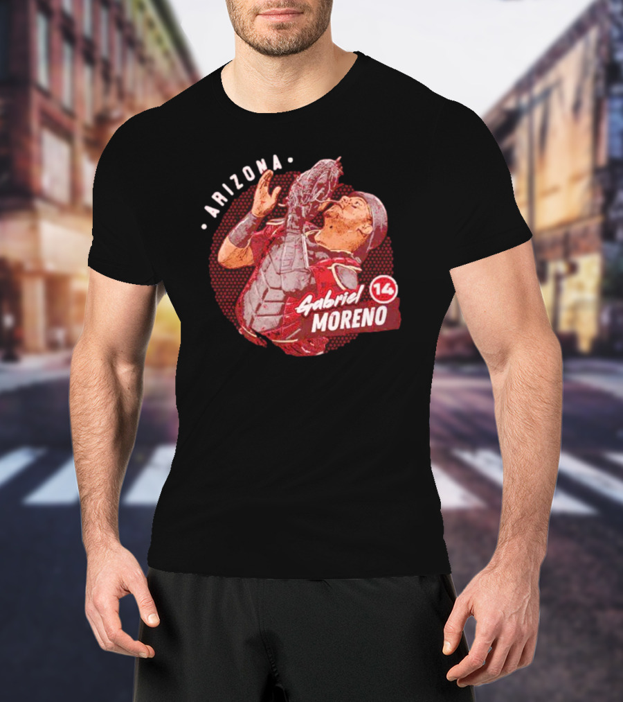 Arizona Gabriel Moreno 14 Baseball Catcher T-Shirt