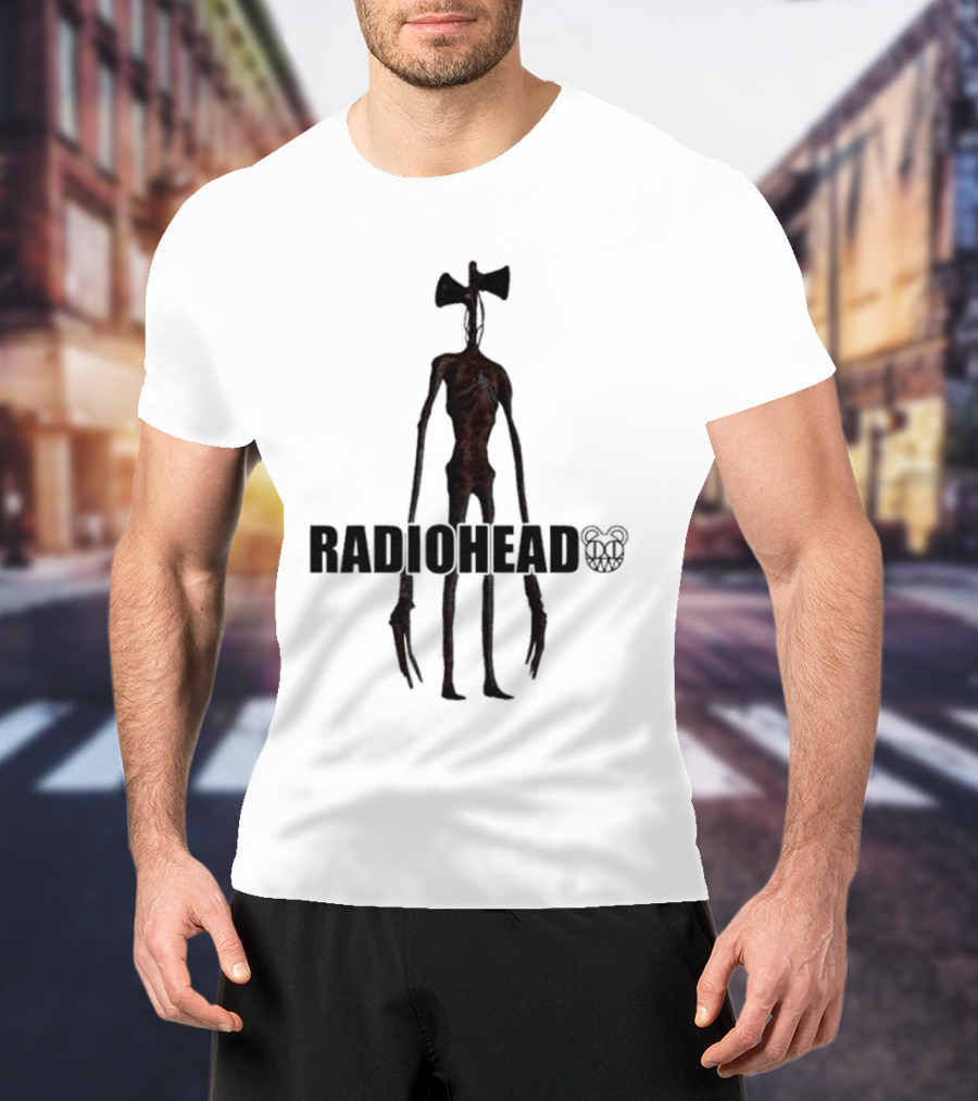RADIOHEAD Siren Head Bear Logo Combination T-Shirt