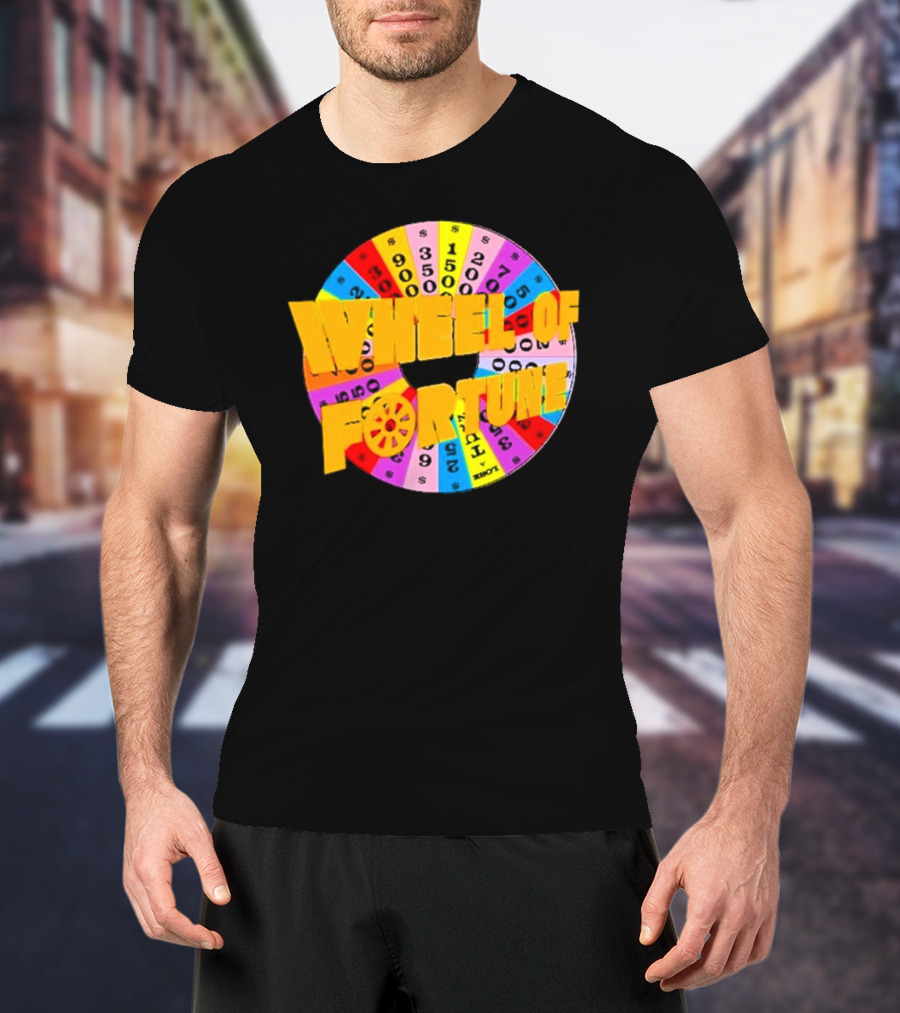 Wheel Of Fortune Classic TV Show Logo Colorful Prize Wheel T-Shirt