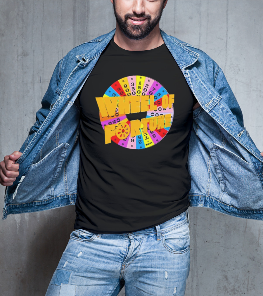 Wheel Of Fortune Classic TV Show Logo Colorful Prize Wheel T-Shirt
