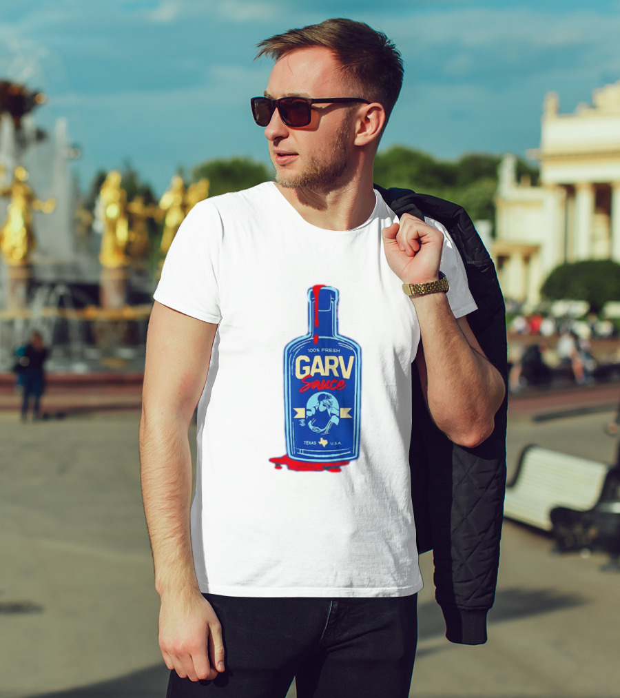 Mitch Garver Garv Sauce Texas Rangers 100% Fresh Texas U.S.A T-Shirt