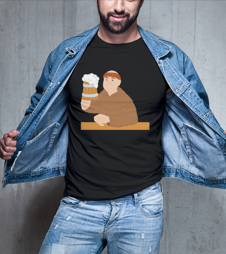 Socktoberfest Monk Raising Beer Mug T-Shirt