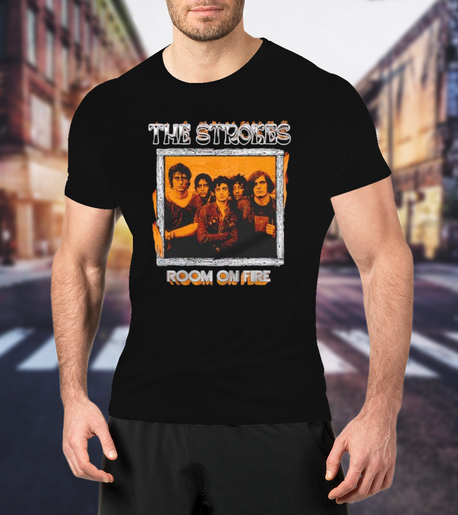 The Strokes Room On Fire Album Art Band Photo T-Shirt