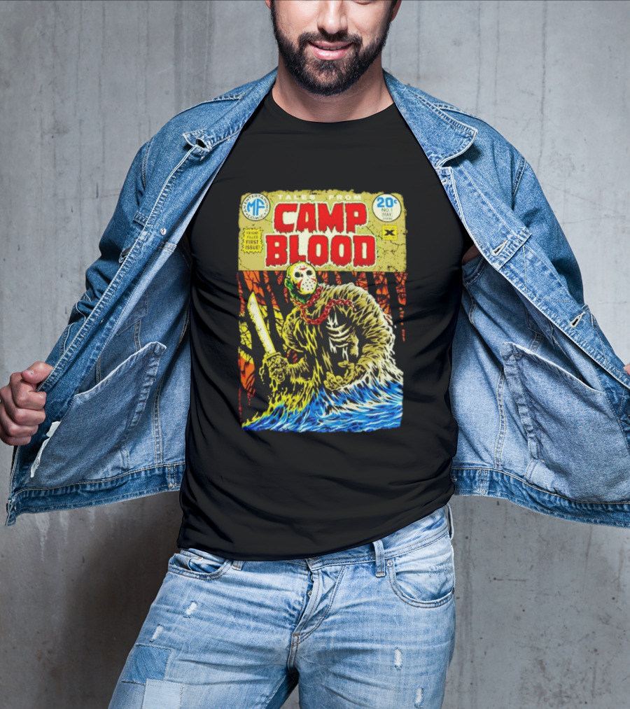 Tales From Camp Blood First Issue Jason Voorhees Comic Style 20¢ No. 1 May T-Shirt