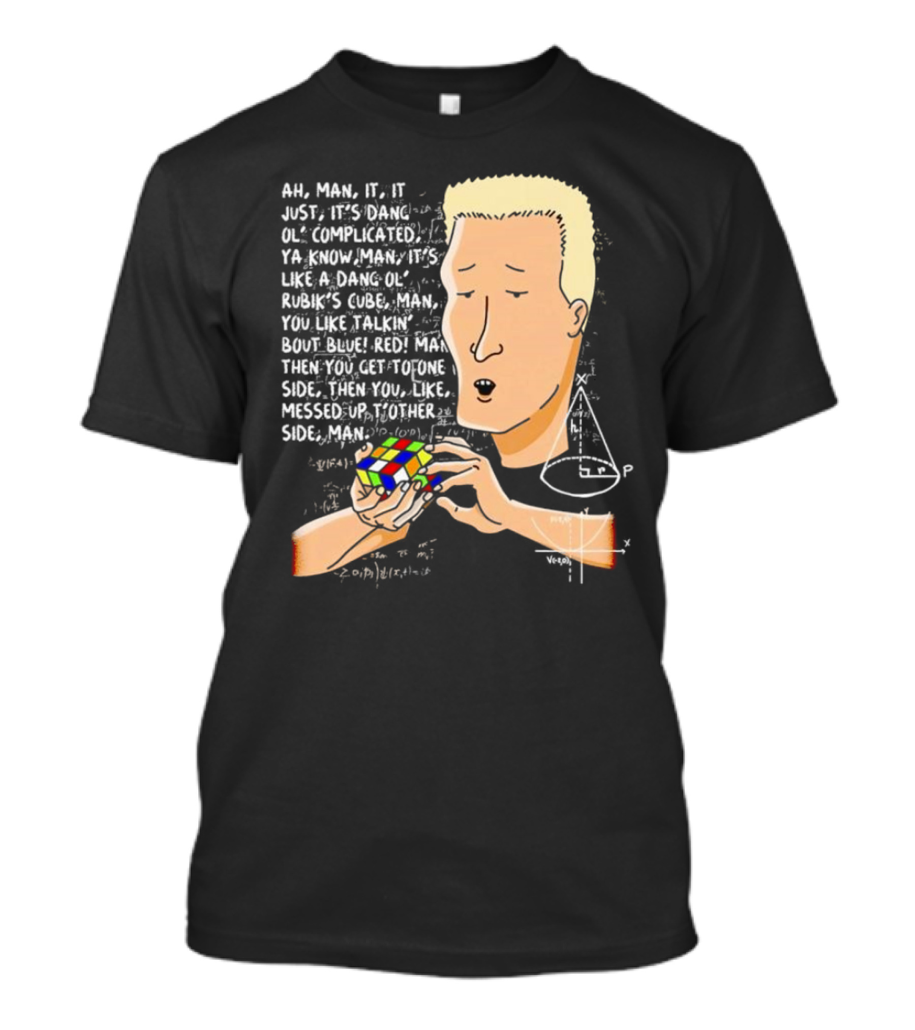 Ah Man Dang Ol’ Complicated Life Rubik’s Cube Man T-Shirt