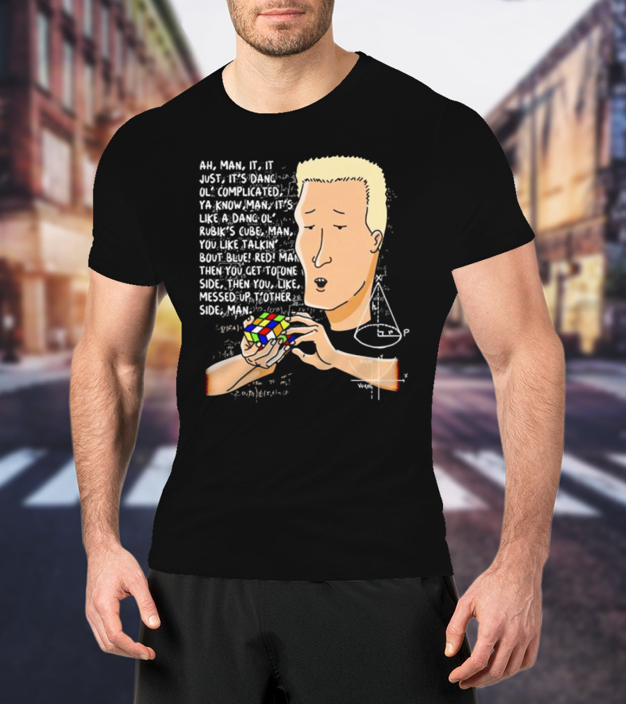 Ah Man Dang Ol’ Complicated Life Rubik’s Cube Man T-Shirt