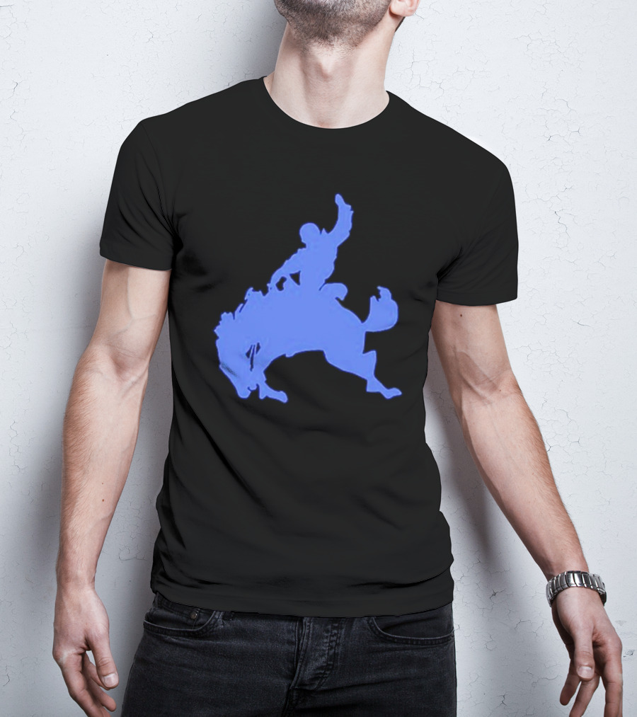 Bad Bunny Bucking Blue Cowboy T-Shirt