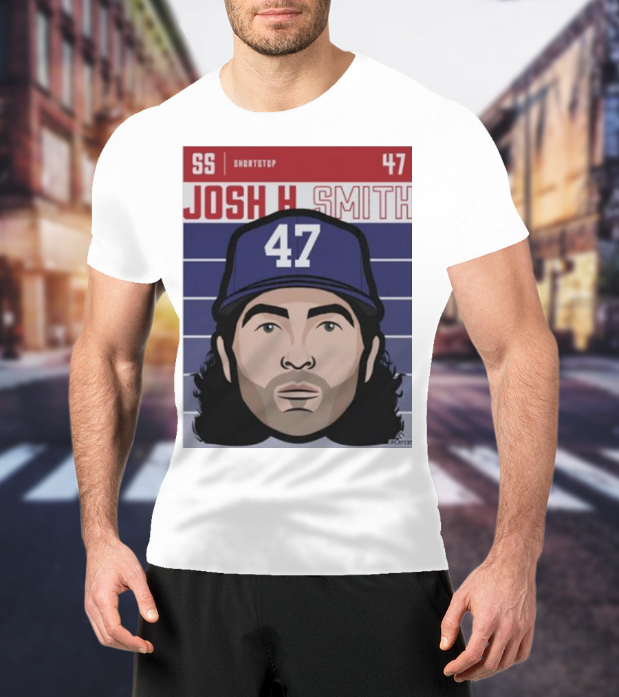 Josh H Smith SS Shortstop 47 Texas Fade Baseball T-Shirt