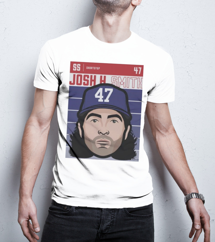 Josh H Smith SS Shortstop 47 Texas Fade Baseball T-Shirt