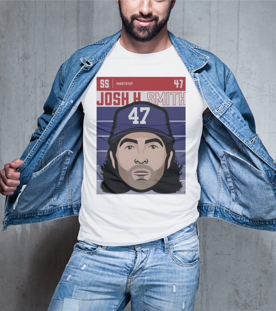 Josh H Smith SS Shortstop 47 Texas Fade Baseball T-Shirt
