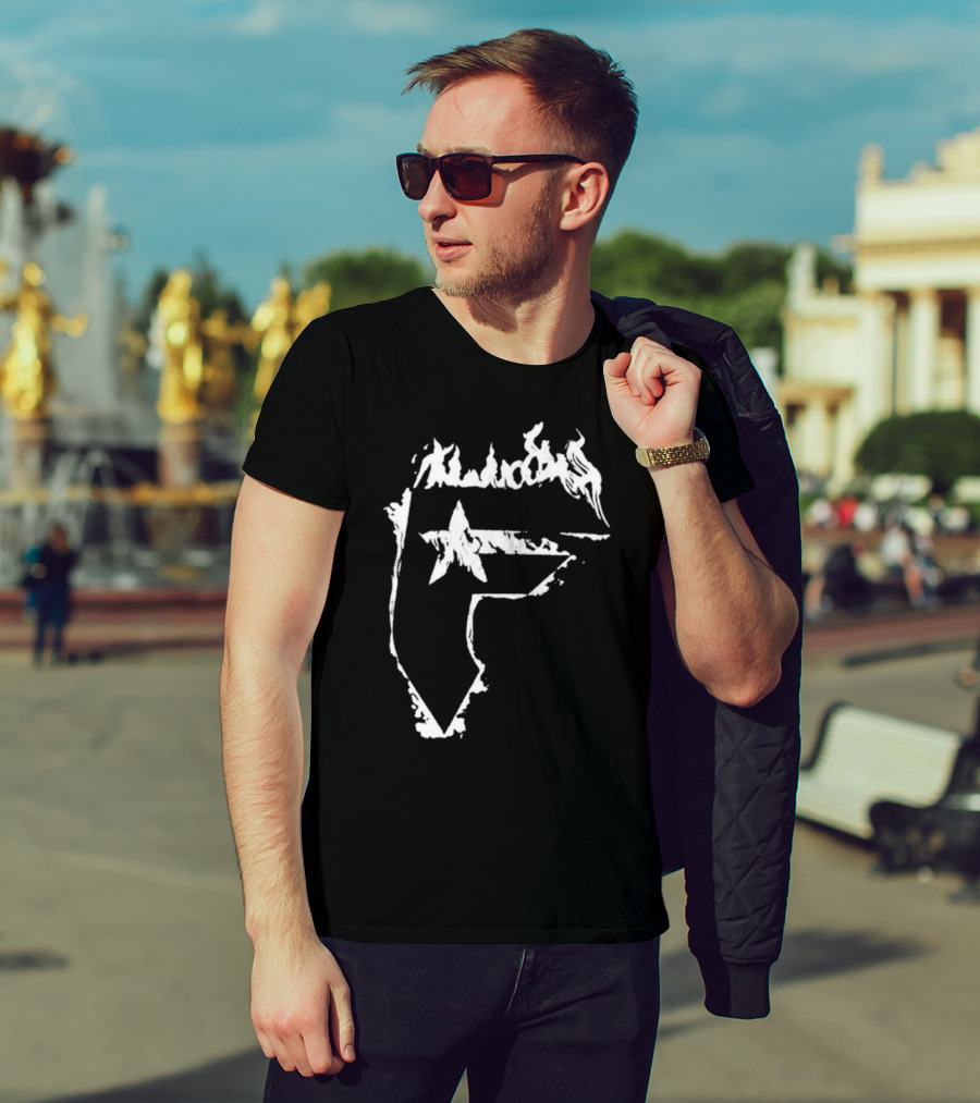 Famous Stars And Straps Flaming Star Emblem T-Shirt
