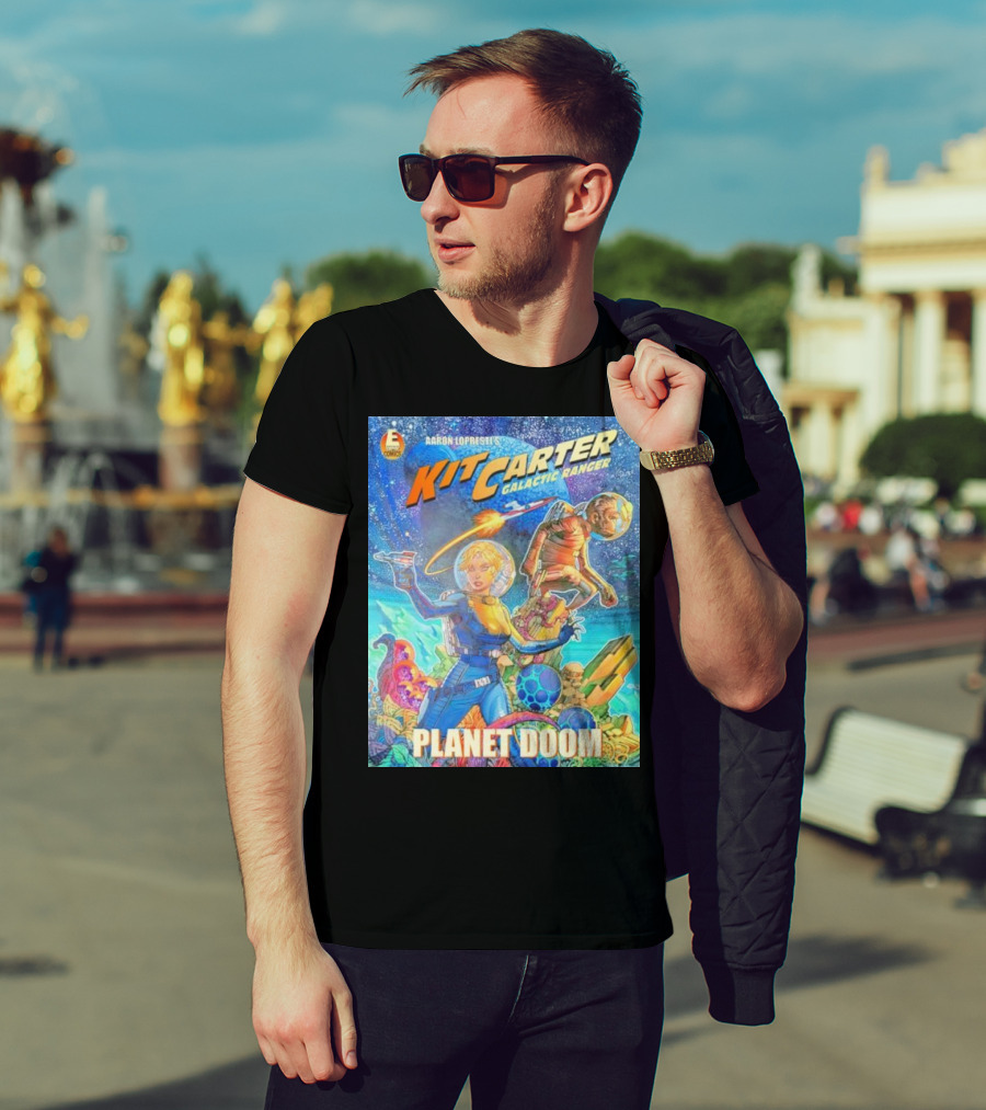 Kit Carter Galactic Ranger Planet Doom Halloween Edition Comic Cover T-Shirt