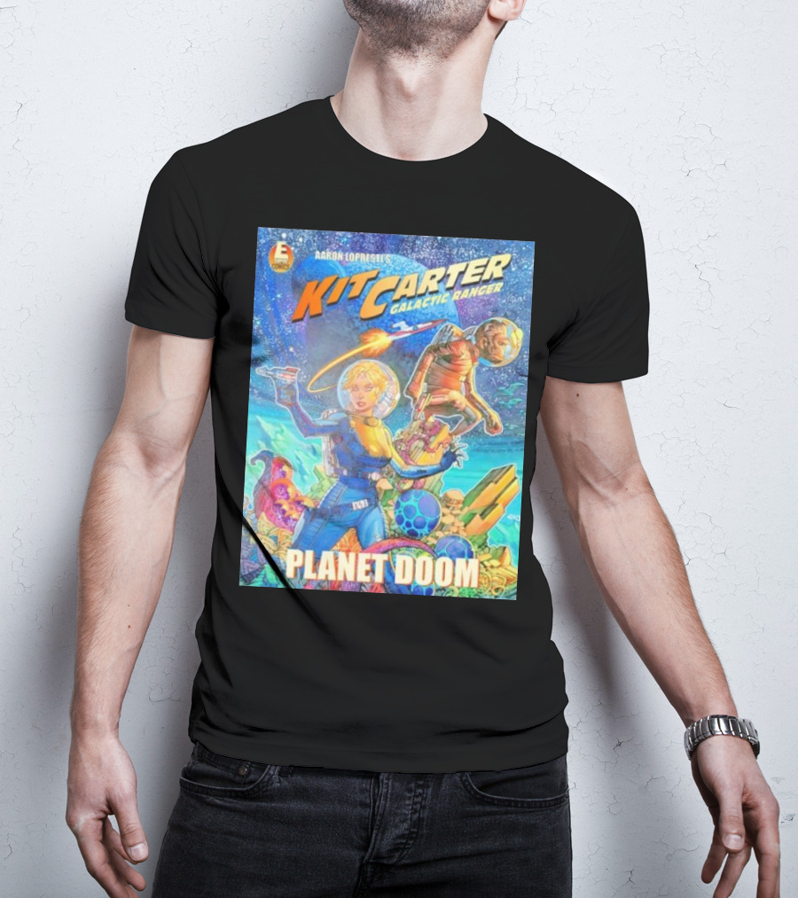 Kit Carter Galactic Ranger Planet Doom Halloween Edition Comic Cover T-Shirt