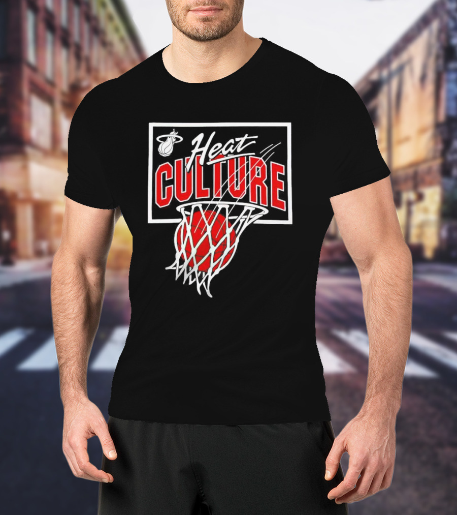 Heat Culture Basketball Net Miami Heat T-Shirt